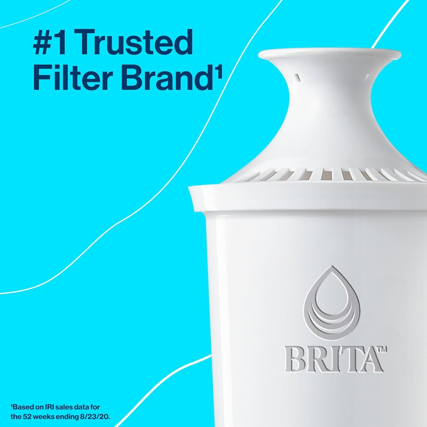 Brita Metro Water Filter Pitcher with SmartLight Change Indicator, BPA-Free, Replaces 1,800 Plastic Water Bottles a Year, Lasts Two Months, Includes 1 Filter, Small - 6-Cup Capacity, White
