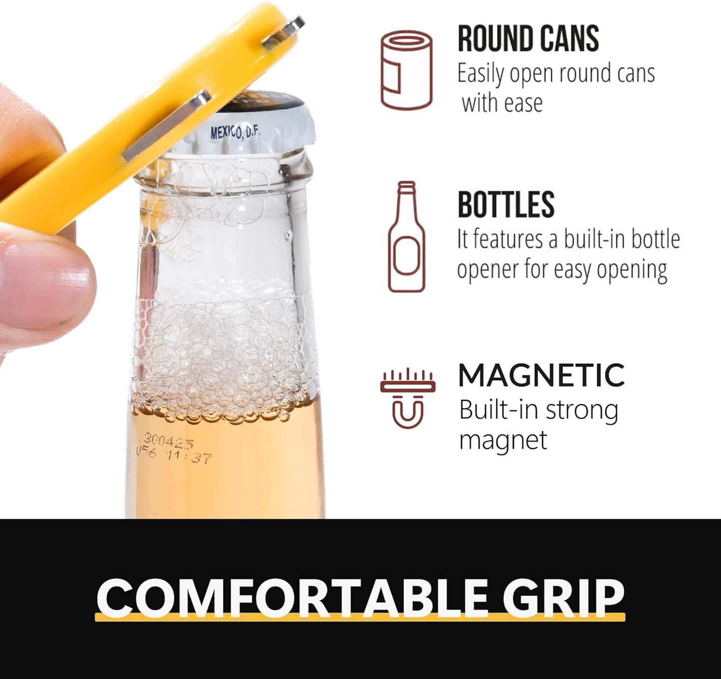 Li&Zhao Cat Beer Bottle Opener Magnet - 3 PCS Cute Magnetic Bottle Opener for Fridge Novelty Beer Beverage Drinking Opener with 3 DIY Pen for Girls Dad Bartender,Bar Barbecue Parties Restaurant