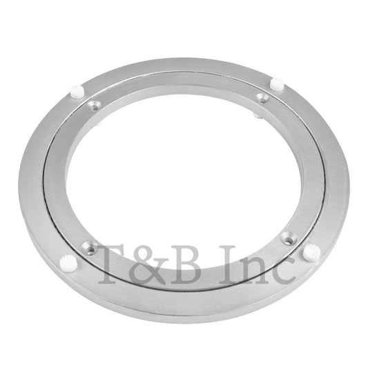 TamBee 10 Inch Lazy Susan Bearing Base - 150lb Capacity Aluminum Heavy Duty Lazy Susan Turntable Mechanism Kit for Smooth Rotation, Universal Hardware for DIY Furniture, Table (Base Only)