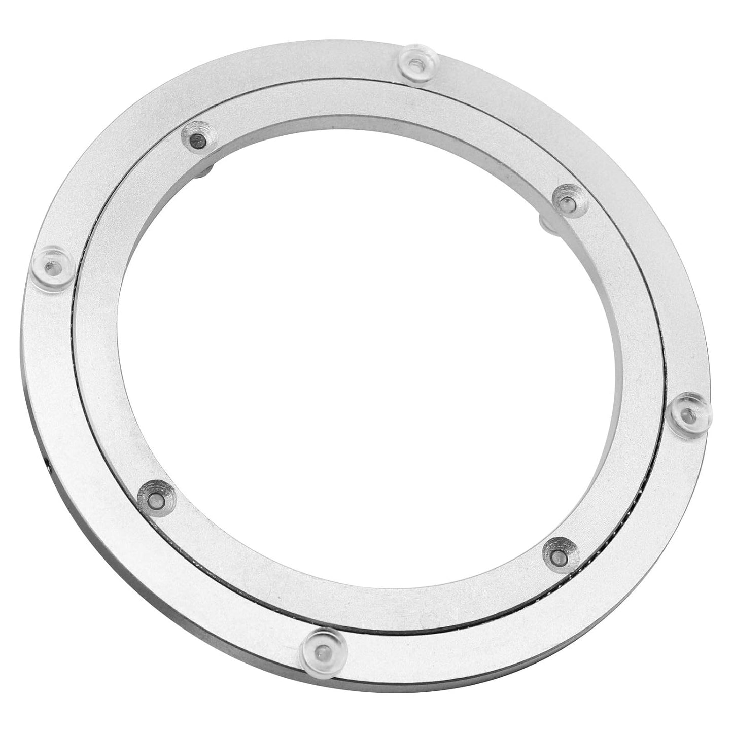 Aluminium Alloy Turntable Bearing, Heavy Duty Swivel Turntable Lazy Susan Rotating Bearing Turntable Round Dining Table Smooth Swivel Plate Hardware, 8"