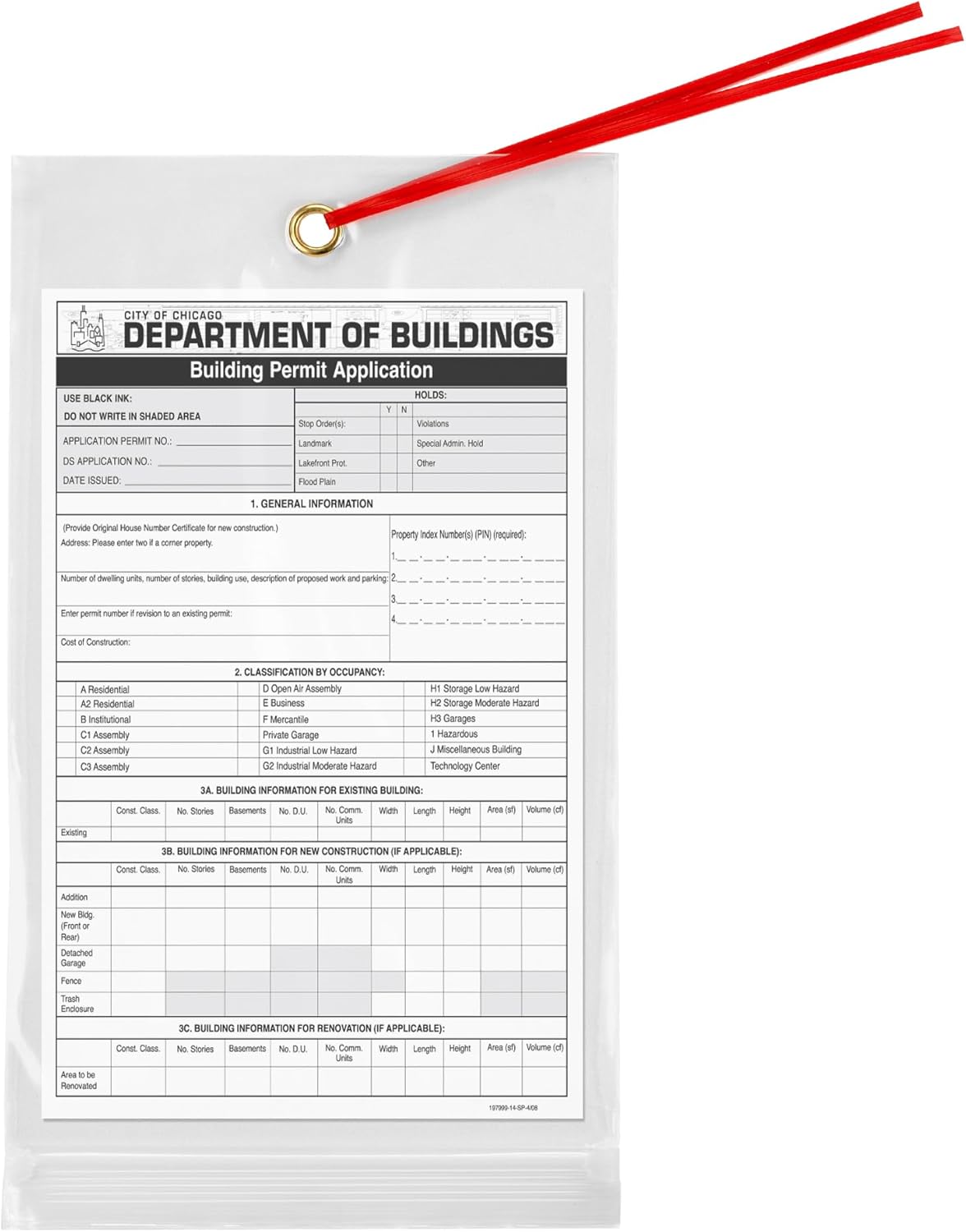 GPI - 5.75" x 11" Reclosable Zip Bags with Bottom Hang-hole & Pre-inserted 12" Twist-tie. 4 Mil Heavy-duty Resealable Zipper Baggy with Grommet/Metal Eyelet for Hanging (Insert Size 5x9.5) 1000 Pack