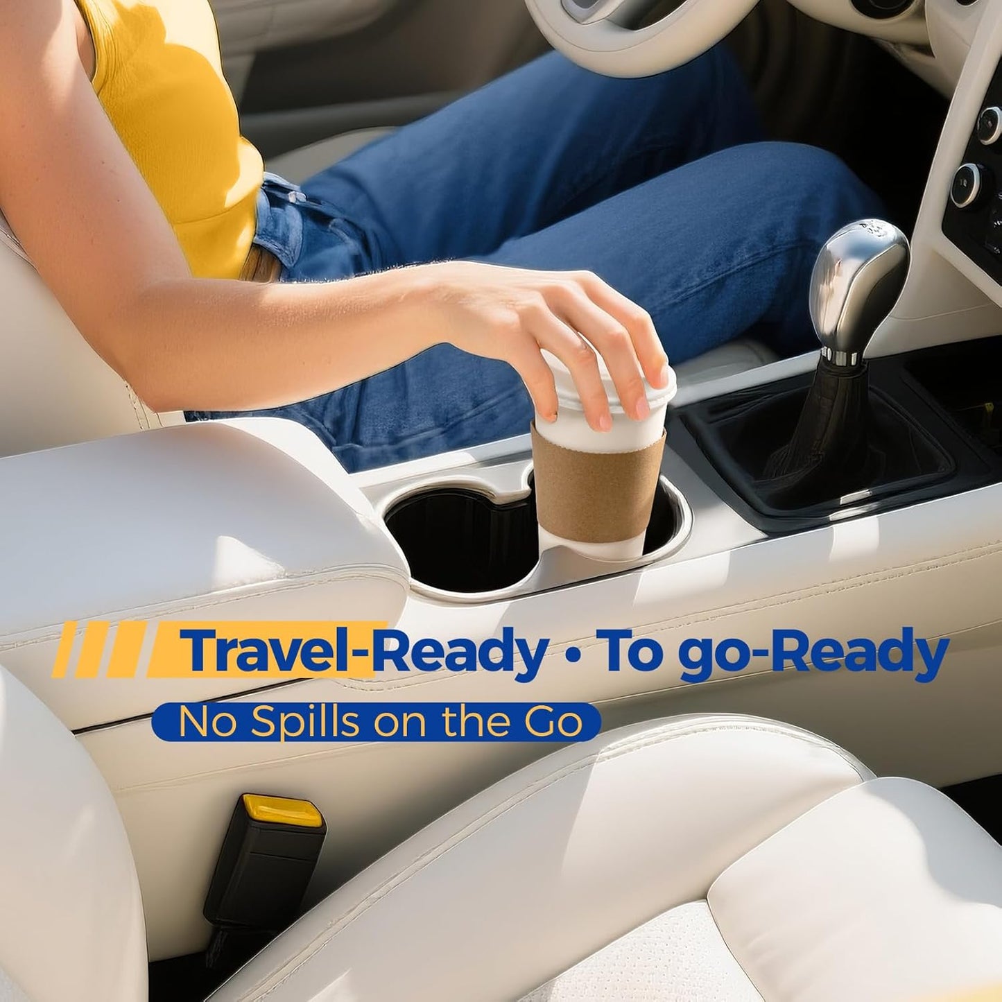 Fit Meal Prep 100 Pack 20 oz Disposable Coffee Cups with Lids, Sleeves, Leak-Proof To Go Coffee Cups with Lids, Durable Hot Paper Cups for Home, Office, Party, Business