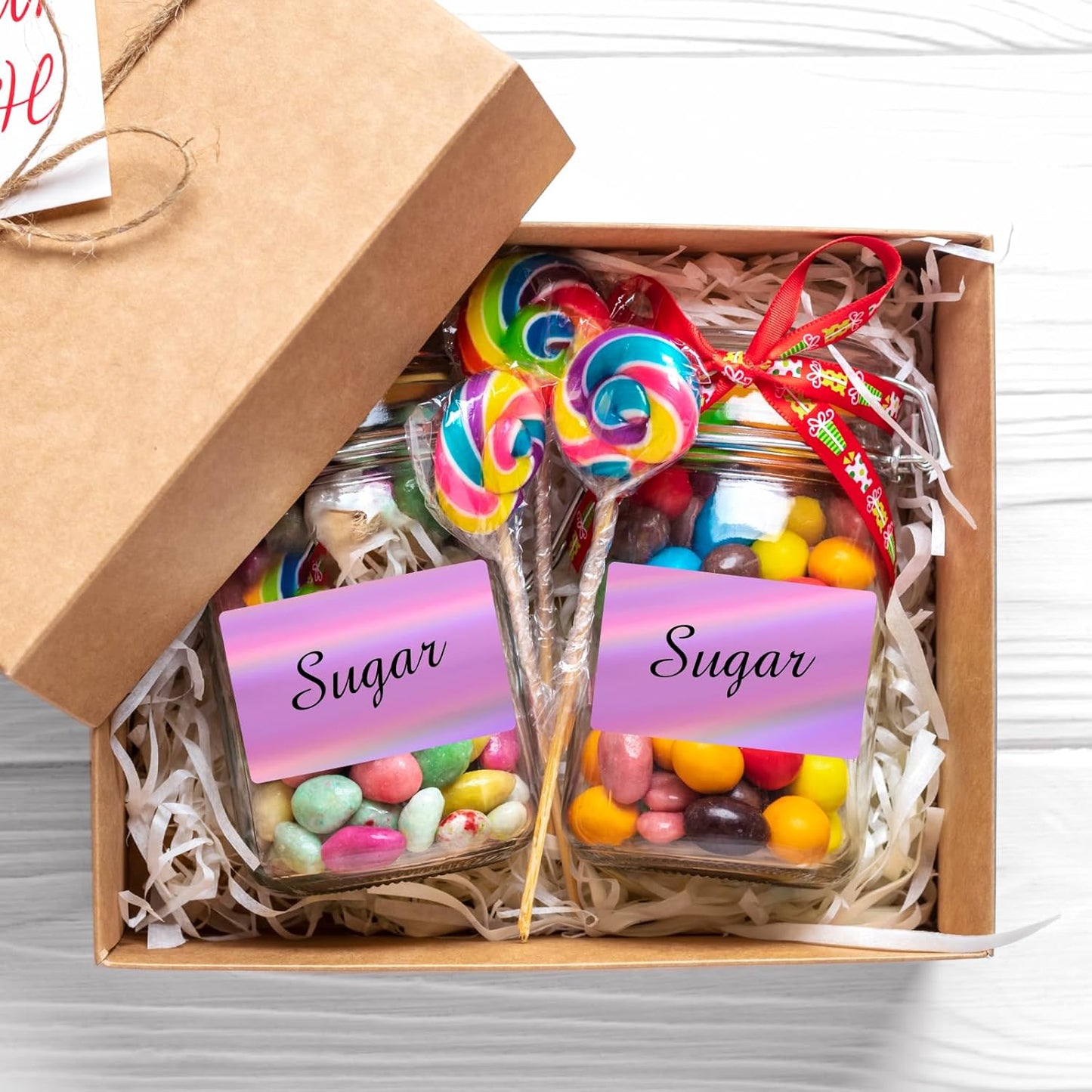 3x2 Inch Holographic Thermal Labels, Pink Thermal Sticker Labels, Rainbow Glitter Stickers for Price, Barcode, Mailing, Name, DIY Custom Logo Design, 200 Pcs/1 Roll