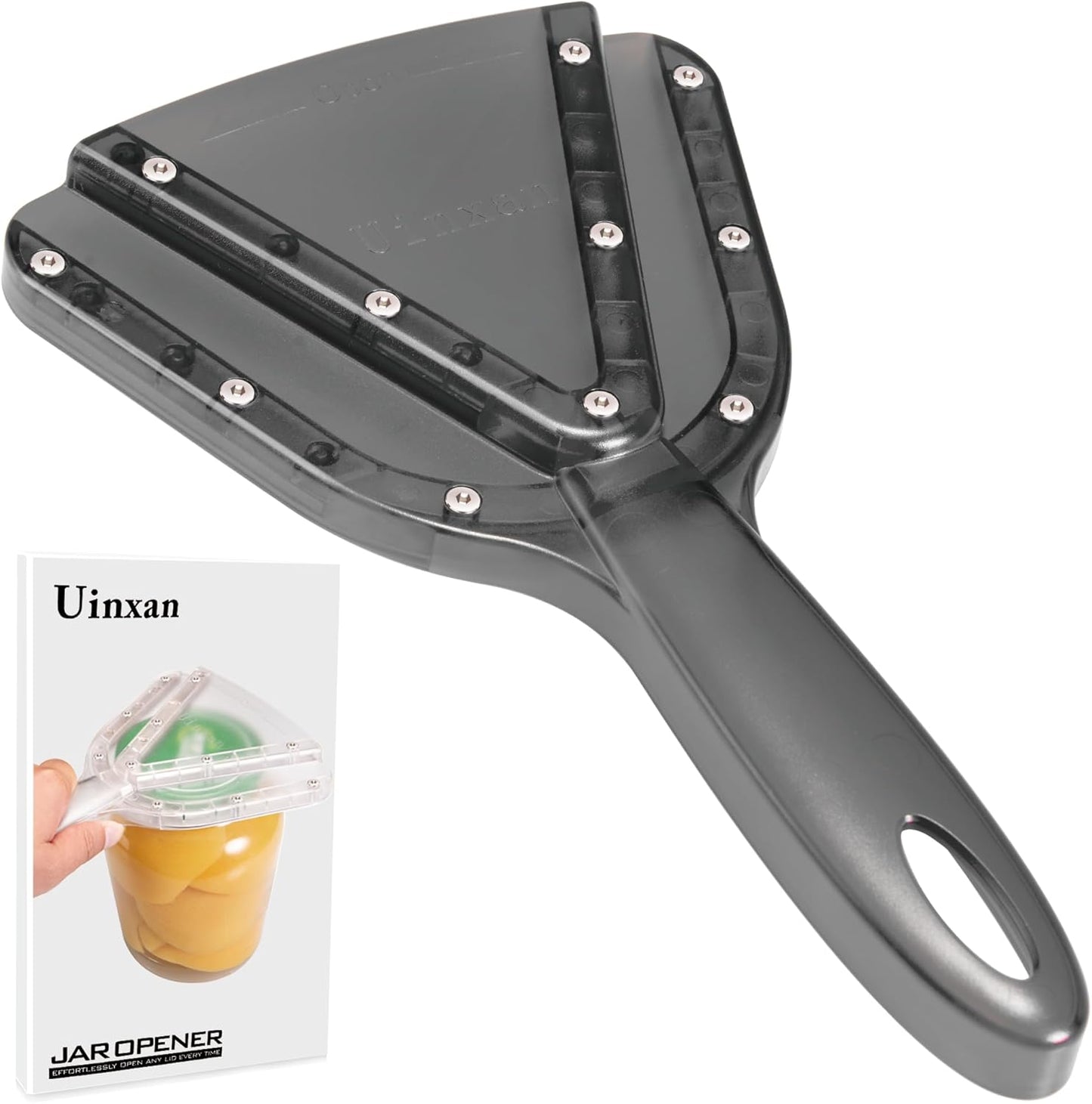 Jar Opener for Weak Hand & Seniors with Arthritis,Easy Twist Off Bottle Caps,Patent | Unique Kitchen Gadgets, Christmas Gifts for Elderly/Women/Men (Black)