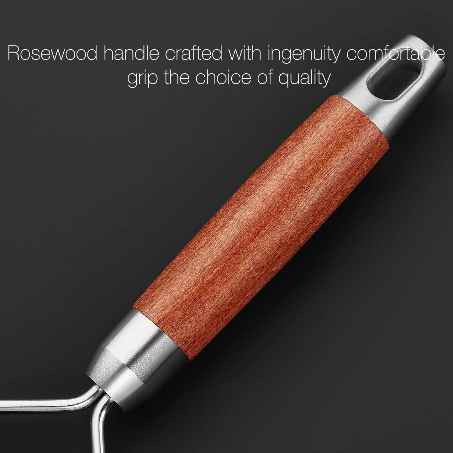 Professional-Grade Lemon Zester with Fine Blades, Lightweight Cheese/Vegetable Grater, Solid Wood Handle Design - Rust-Resistant, Durable, Essential Kitchen Tool （A2）