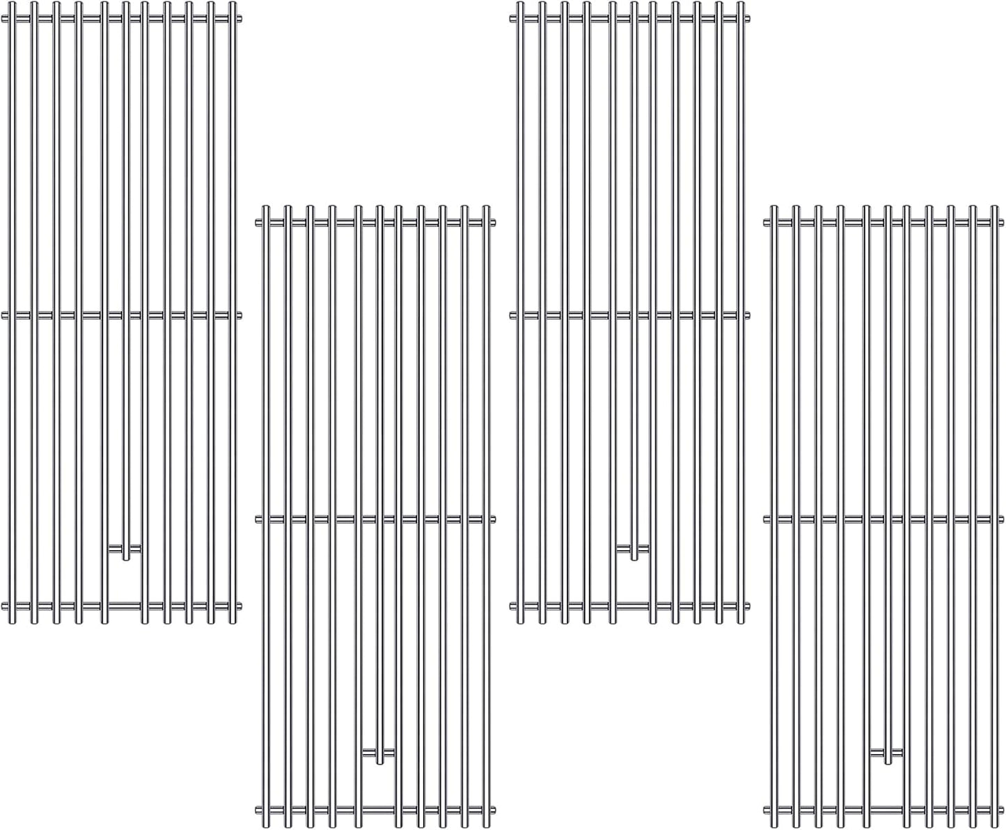 9MM 16517 Grill Grates Replacement for Bull Grill Replacement Parts, BBQ Bull Angus 4 Burner 47628 47629, Steer Premium 69008, Lonestar 87049, Bull Outlaw 26038 26039, Stainless Steel Grids