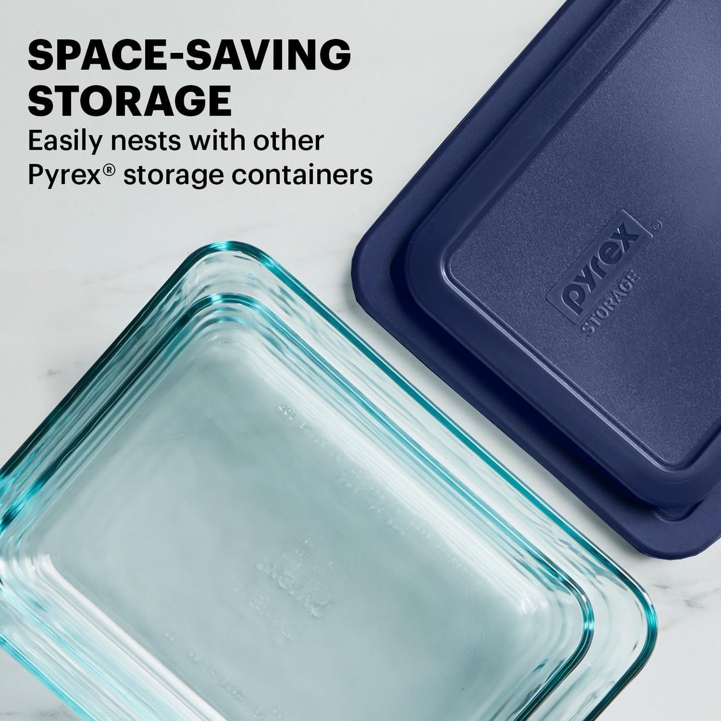 Pyrex Simply Store (5-Pack) Medium Glass Food Storage Containers Set, (3, 4 & 6 Cup) Meal Prep Containers With BPA-Free Lids, Dishwasher & Microwave Safe