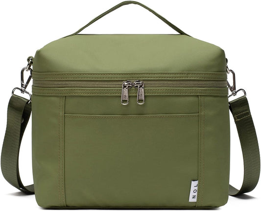 NOL Natural Organic Lifestyle Insulated Lunch Bags for Women Cooler Bag Lightweight Nylon Waterproof Lunch Box For Work
