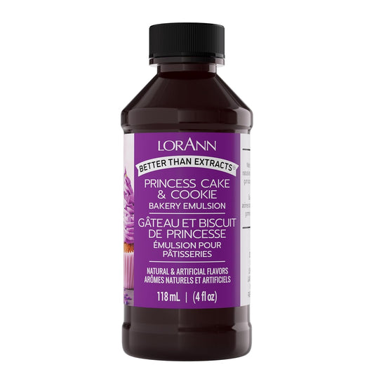Lorann Oils Princess Cake and Cookie Bakery Emulsion: Regal Flavor Blend, Perfect for Enhancing Sweet, Cake-like Undertones in Baked Goods, Gluten-Free, Keto-Friendly, Unique Flavor Blend Essential