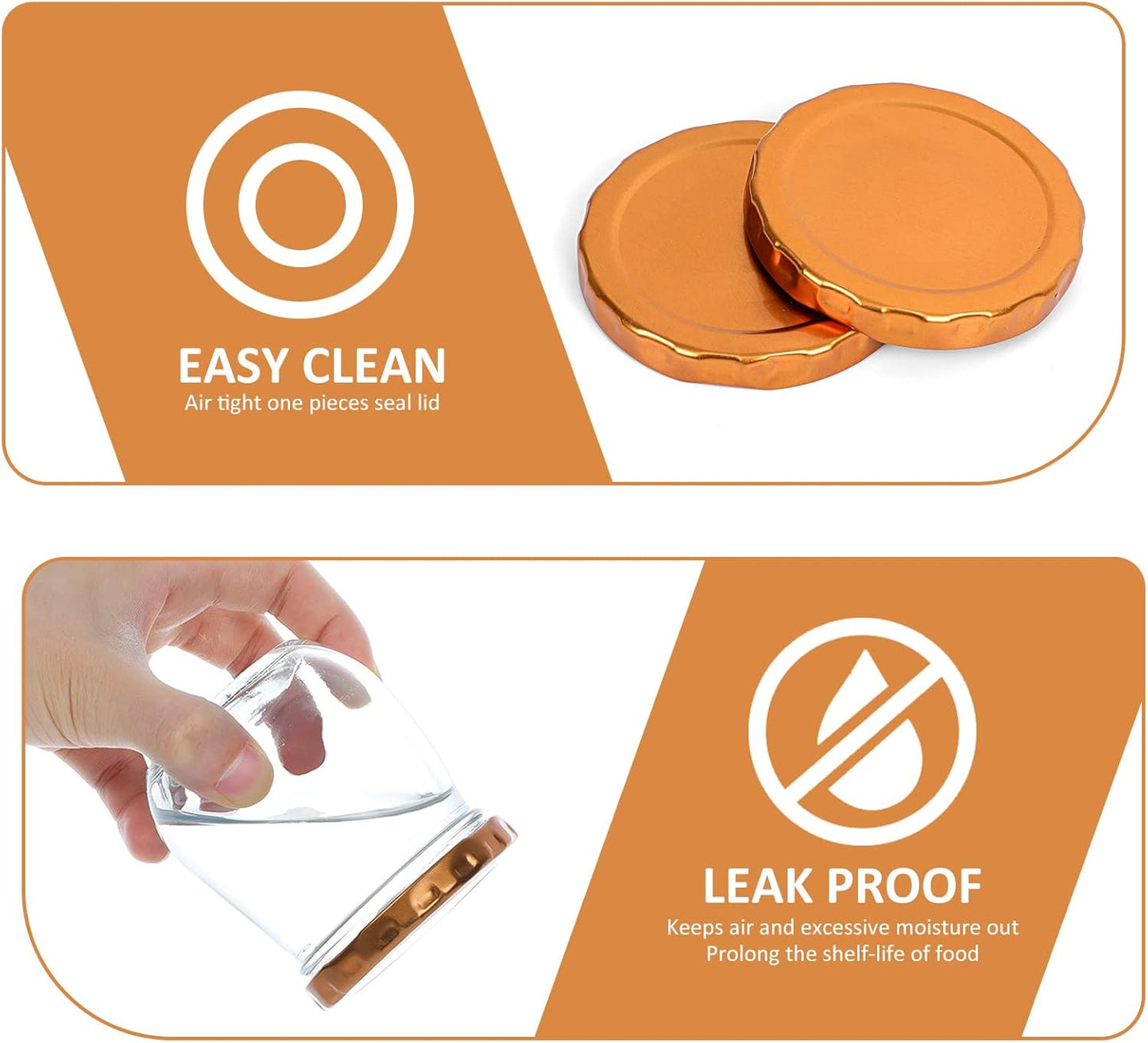 VERONES 40 PACK 6oz Mason Jars Canning Jelly Jars with Lids, Ideal for Jam, Honey, Wedding, Shower Favors, DIY Spice Jars