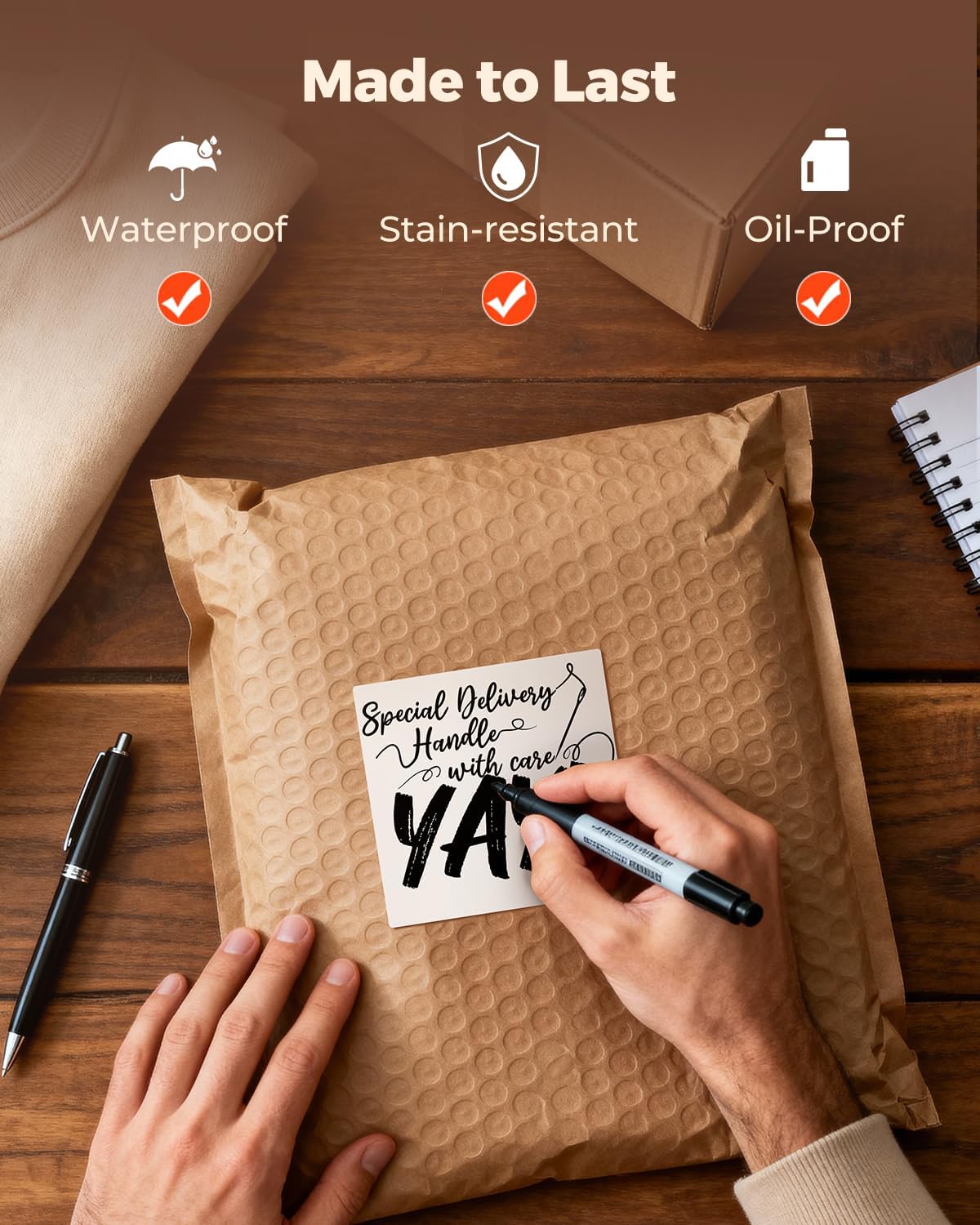 MUNBYN 3"x3" Square Thermal Labels, Compatible with Multiple Thermal Printers, Strong Adhesive, White Address Labels for Barcode, 500 Sheets/Roll