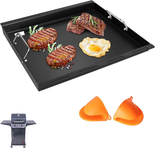 Full-Size Griddle Inserts for Charbroil Performance 2 Burner 463251414 463660421 463630422 463655621, Flat Top Griddle for Char-Broil 463343015 463622514 463631410 463251414 G460-0500-W1 G430-0016-W1