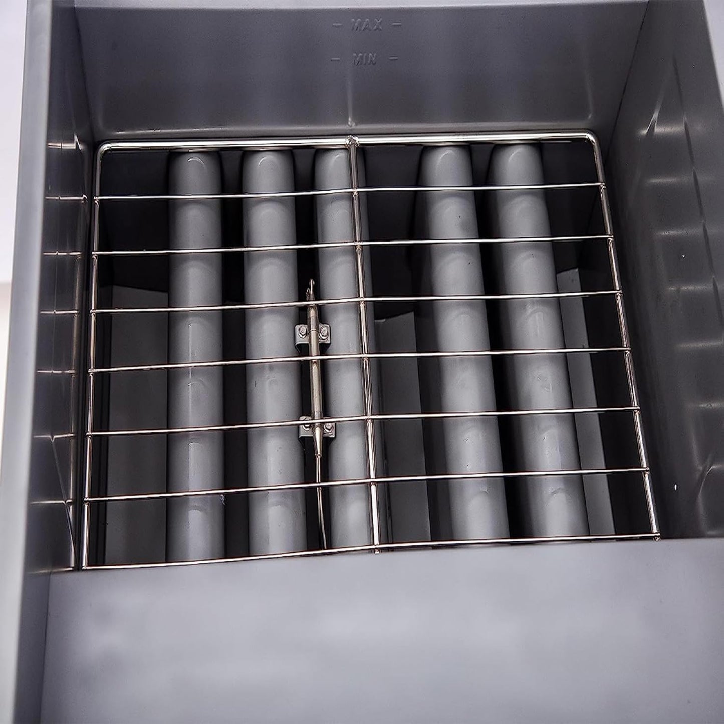 CLIVIA Liquid Propane Deep Fryer, Commercial Floor Fryer with 2 Baskets, 75 lb. Oil Capacity with 5 Burners, Total 150,000 BTU Propane Fryer for Restaurants