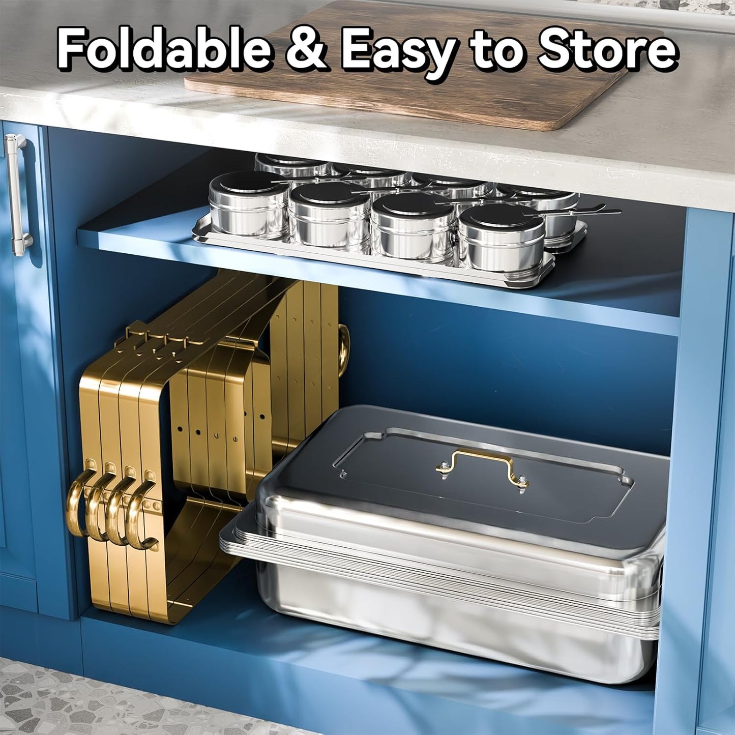 9Qt 4 Pack [Multiple Food Pans Combo] Chafing Dishes for Buffet | High Grade [Durable and Hard] Chafing Dish for Parties, Events & Weddings, Indoors & Outdoors