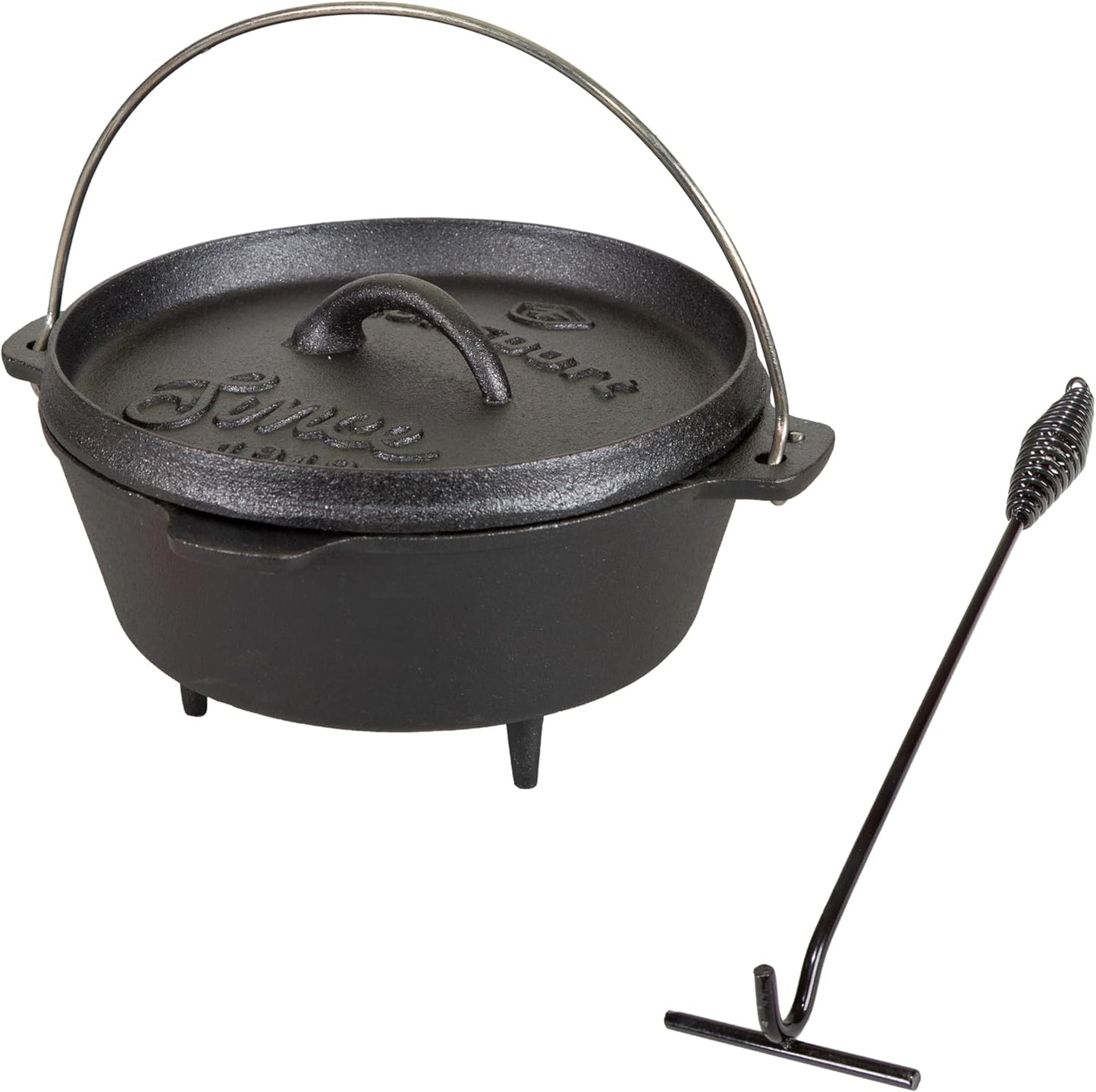 Stansport Pre-Seasoned Cast Iron Dutch Oven