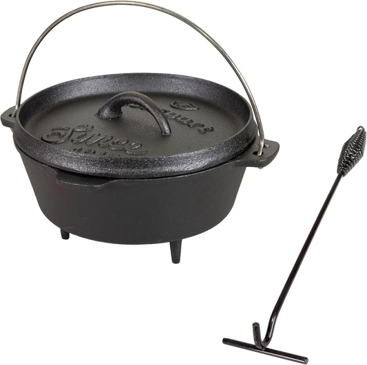 Stansport Pre-Seasoned Cast Iron Dutch Oven