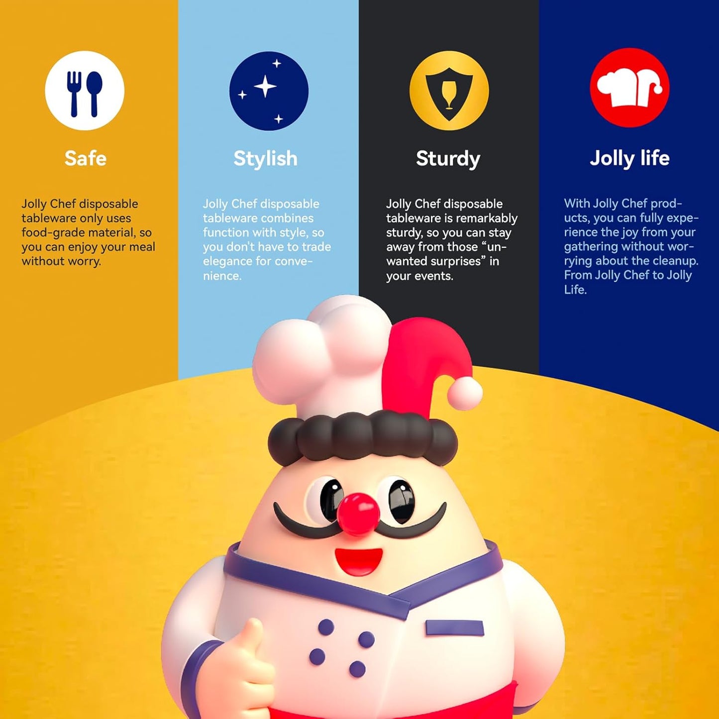 JOLLY CHEF 300 Pack Disposable Paper Coffee Cups 4 oz, White Small Paper Cups, Perfect for Bathroom, Mouthwash, Espresso, Tea