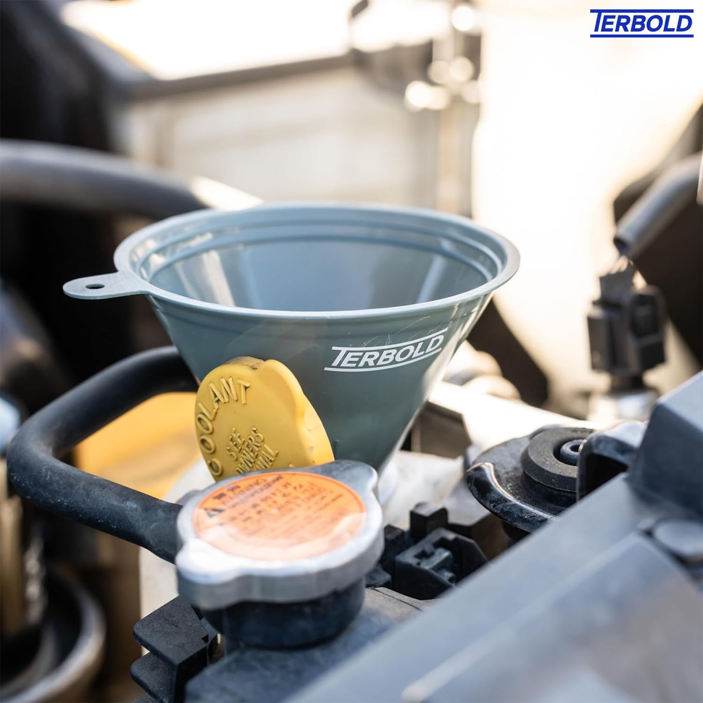 4pc Funnel Nesting Set in BPA Free Plastic for Kitchen Cooking, Car Oil, Home, or Lab Use (Gray)