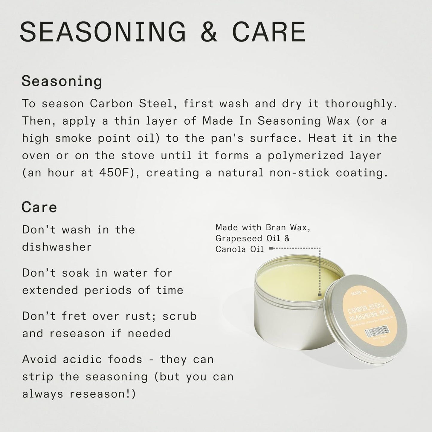 Made In Cookware - 3 Piece (Includes 8",10",12") Seasoned Blue Carbon Steel Frying Pan - (Like Cast Iron, but Better) - Professional Cookware - Crafted in Sweden - Induction Compatible