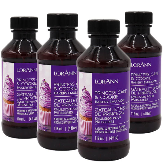 Lorann Oils Princess Cake and Cookie Bakery Emulsion: Regal Flavor Blend, Perfect for Enhancing Sweet, Cake-like Undertones in Baked Goods, Gluten-Free, Keto-Friendly, Unique Flavor Blend Essential