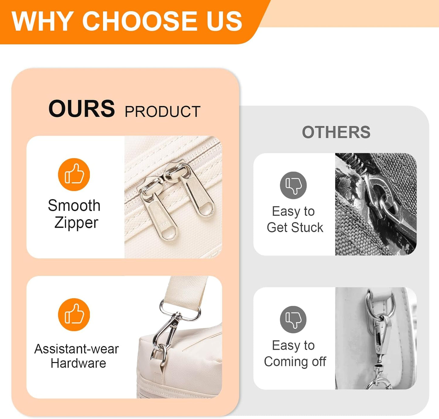 NOL Natural Organic Lifestyle Insulated Lunch Bags for Women Cooler Bag Lightweight Nylon Waterproof Lunch Box For Work (Small, Cream)