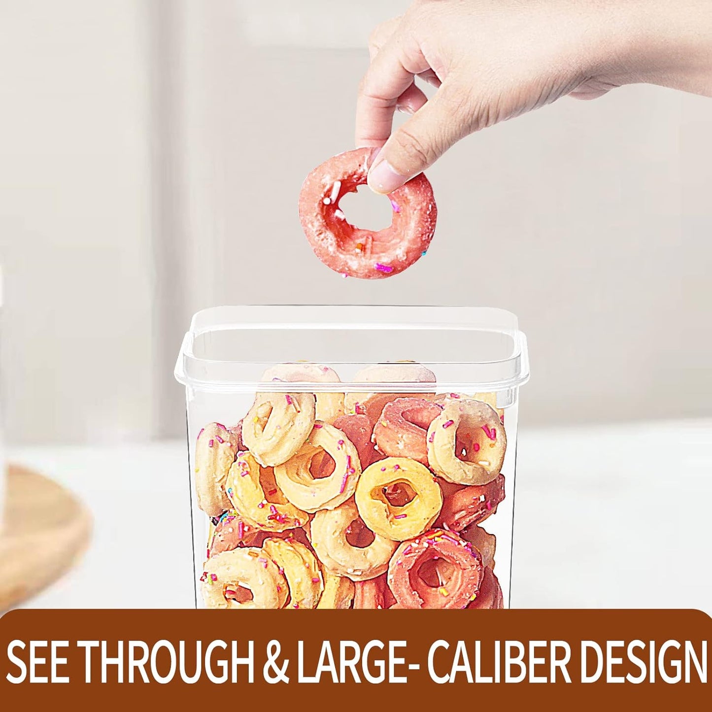 PRAKI Airtight Food Storage Containers with Lids, 12PCS Plastic Kitchen Storage Containers for Pantry Organizers and Storage - Cereal, Rice, Flour and Sugar Containers with Labels & Marker