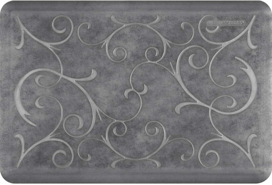 WellnessMats Bella Collection Anti-Fatigue Floor Mat, Polyurethane – Ergonomic Support Pad for Home, Kitchen, Garage, Office Standing Desk – Water Resistant - Made in USA