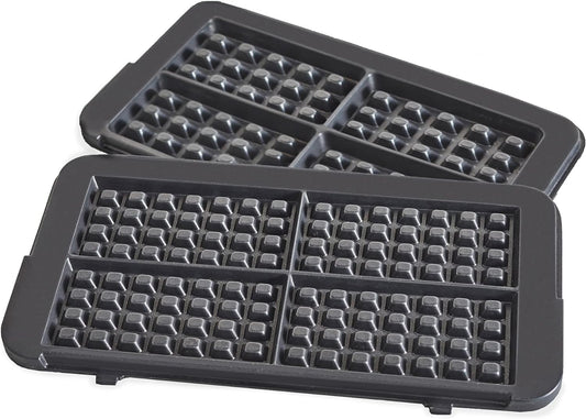 GreenPan Healthy Ceramic Nonstick Reversible Waffle Plates for 6-in-1 Contact Grill and Griddle, Dishwasher Safe, PFAS-Free