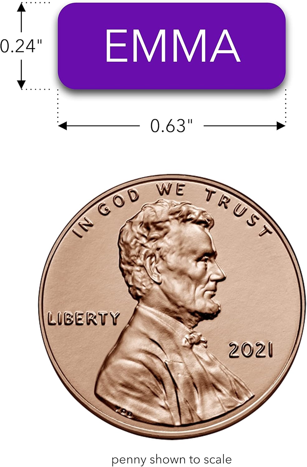 Personalized Name Labels (210 Labels) (0.63" × 0.24") Mini Custom Name Stickers - Waterproof Name Labels for Kids, Toddlers and Parents