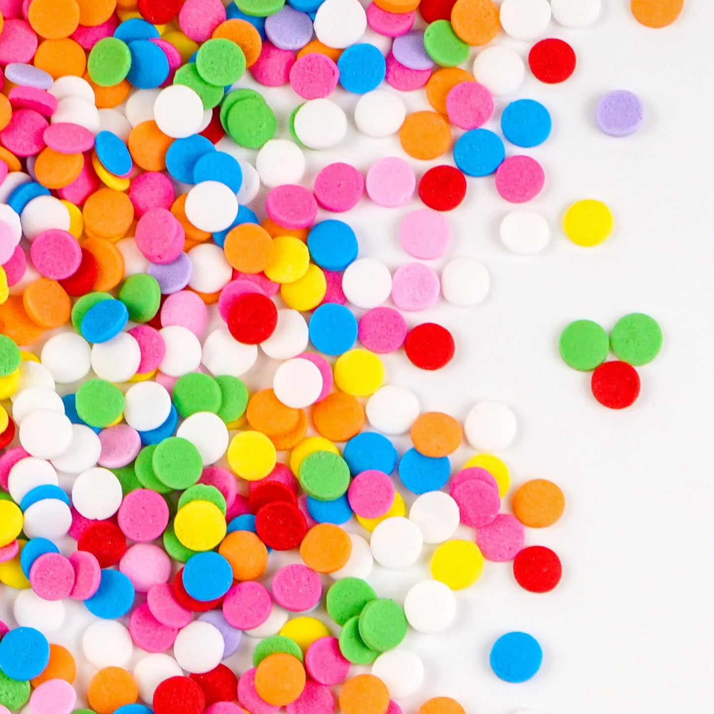 Rainbow Round Sprinkles, Birthday Confetti Edible Cake Decorations, Round Sprinkles For Cupcake, Cake Decorating, Ice Cream, Cookie, 150g/5.29oz