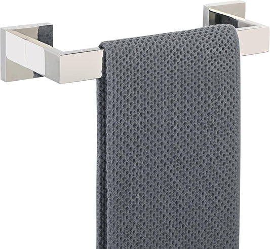 Alise Polished Chrome Towel Bars,11.82 Inch Towel Holder Towel Racks for Bathroom and Lavatory,SUS304 Stainless Steel Hand Towel Hanger Rail Wall Mount,Useable Length 10.04 Inch Towel Bar, GYT030-C