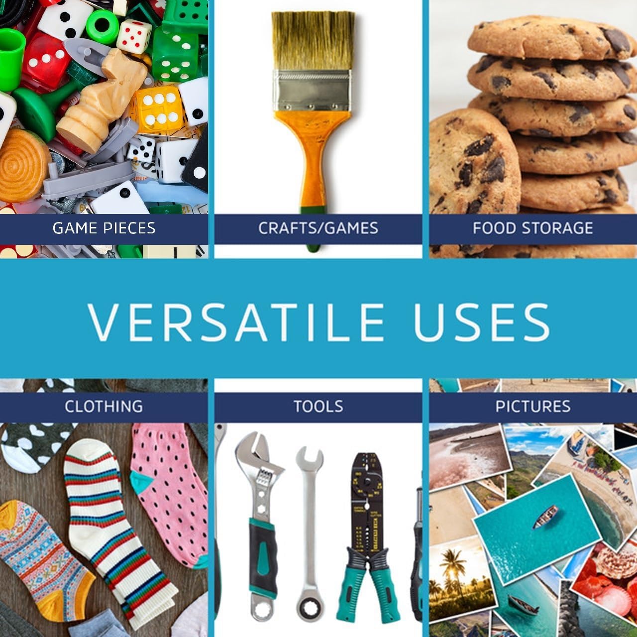 12" x 15" Large Zip Bags, 2 Mil Thick Clear Plastic Reclosable Zipper Lock Bags with Write-on White Block, with Resealable Zip Top Lock for Food Storage & Office Supplies, 100 Count