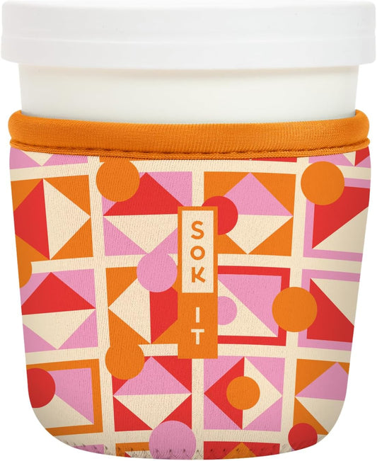 Sok It IceCreamSok Insulated Neoprene Cover (Take Shape, Tapered Ice Cream Pints)
