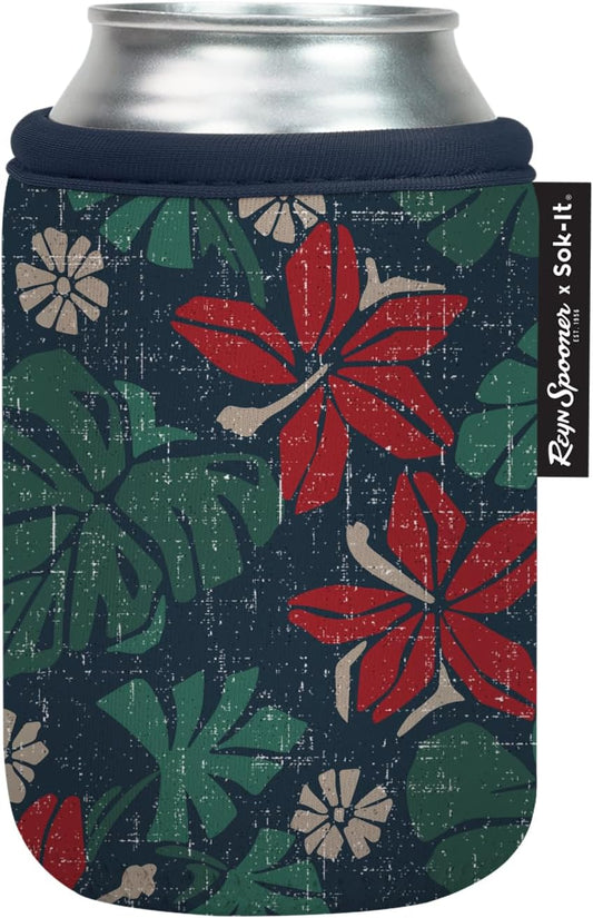 Sok It CanSok Sleeve for Beer & Soda Insulated Neoprene Cover (Reyn Spooner Pahala, 12oz Can Sleeve)