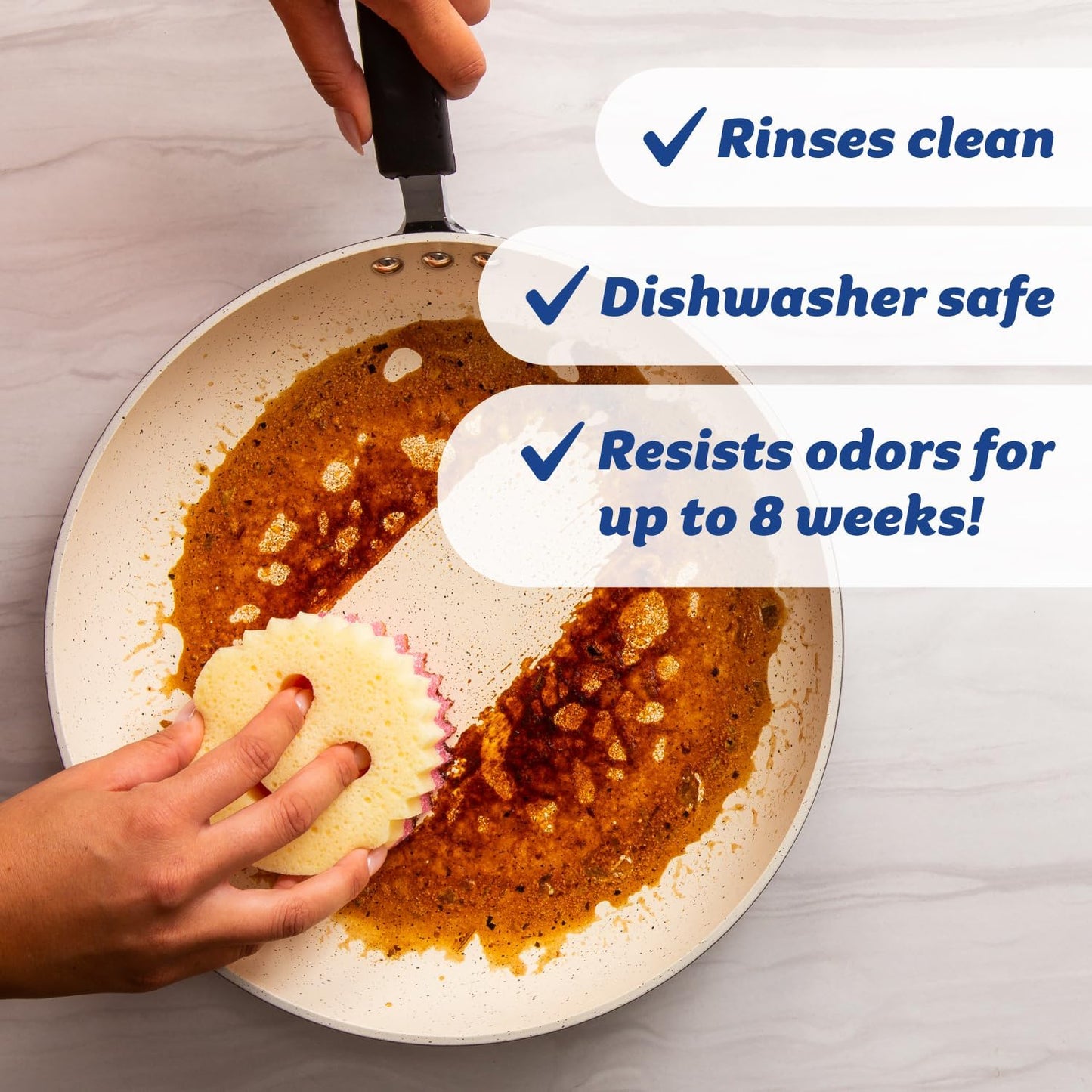 Scrub Daddy Scrub Mommy Kitchen Sponges for Dishes & Wiping Spills - Dual-Sided Dish Scrubber Sponge for Cleaning - Multi-Colored Bulk Pack - Stain & Odor Resistant (9 Count)