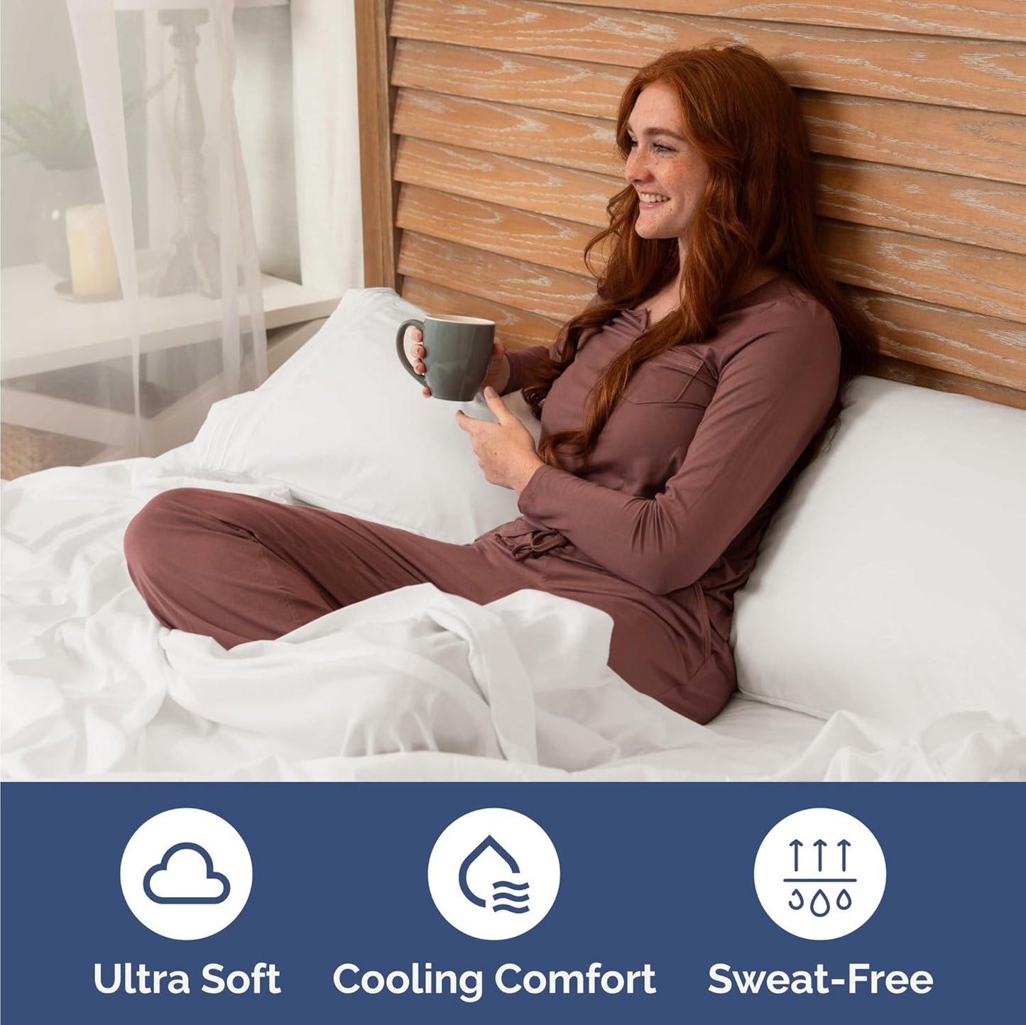 Twin Size 3 Piece Sheet Set - Comfy Breathable & Cooling Bed Sheets Set - Hotel Luxury Bedding for Women, Men, Kids, Teens, Boys & Girls - Deep Pockets, Soft, Wrinkle Free - Oeko-Tex - Antique White