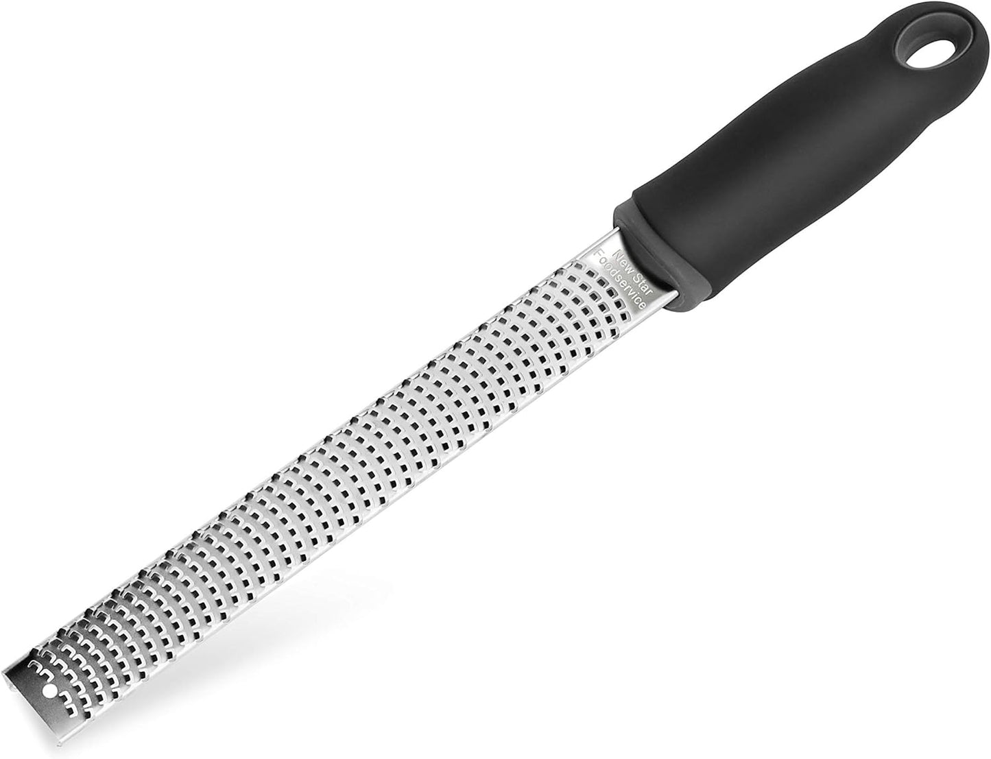 New Star Foodservice 7006834 Stainless Steel Classic Zester/Grater with Plastic Handle