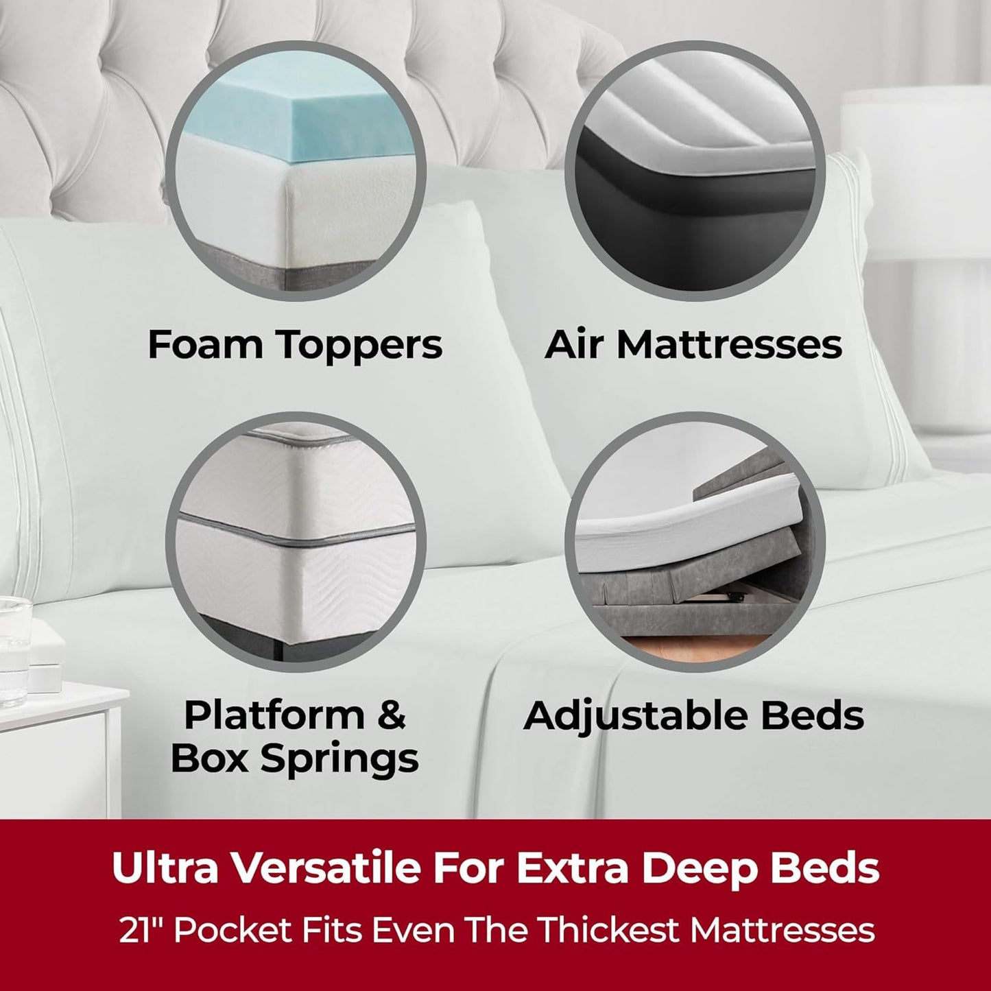 Mellanni Extra Deep Twin XL Sheets - 3 PC Iconic Collection Bedding - Hotel Luxury, Ultra Soft, Cooling Bed Sheets - Wrinkle, Fade, Stain Resistant (Twin Extra Long, Spa Mint)