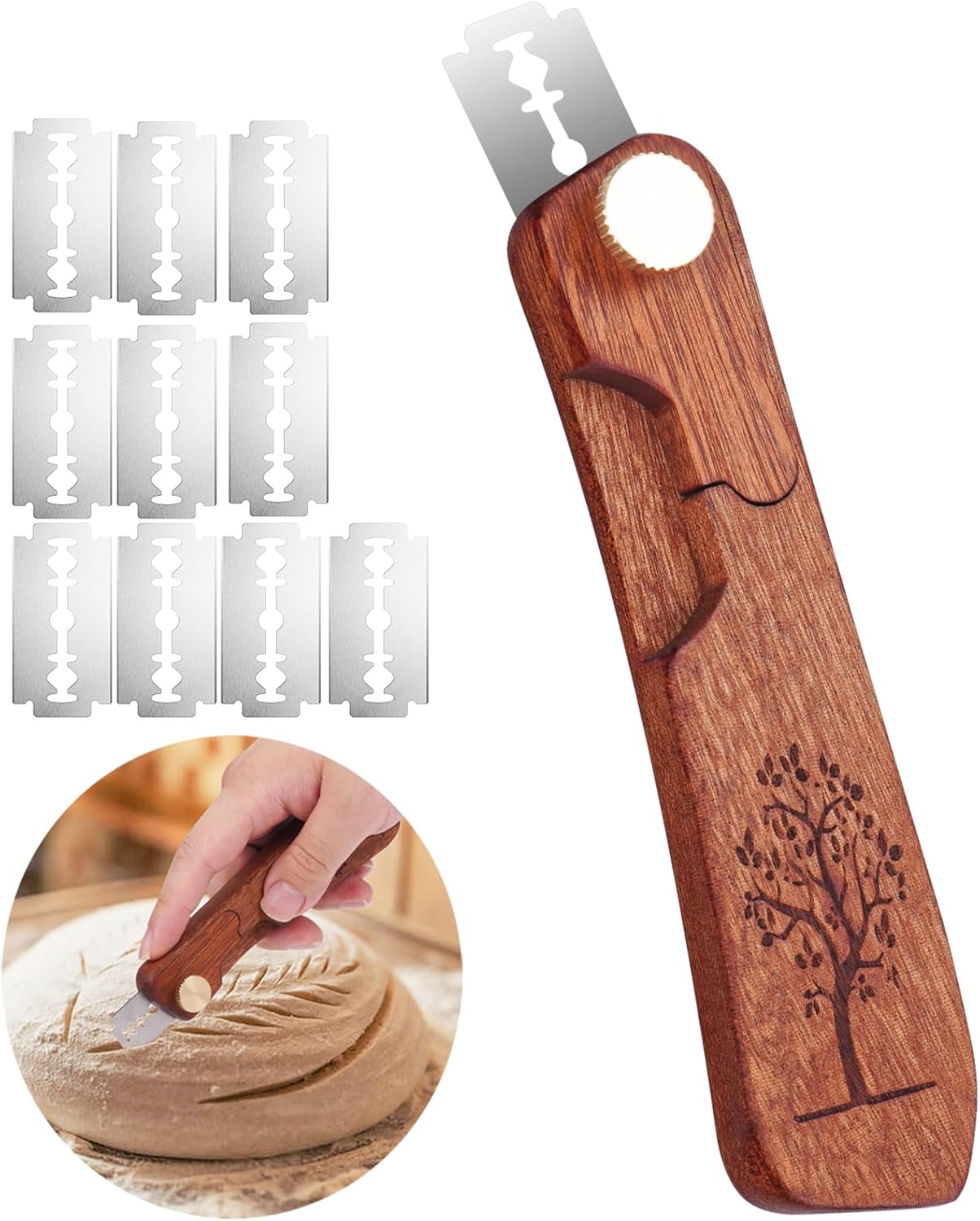 Uprichya Bread Lame Sourdough Scorer Tool,Bread Scorer Tool for Sourdough, Sourdough Knife Scorer, Bread Razor for Homemade Bread