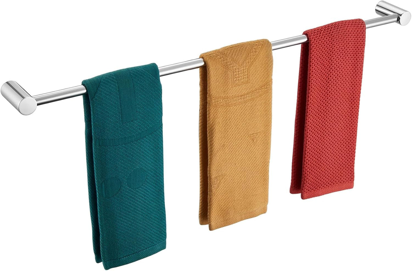 KOKOSIRI Towel Holder Chrome 36-Inch Towel Bars for Bathroom and Lavatory Wall Mounted Polished Stainless Steel Bathroom Accessories, B4007CH-L36