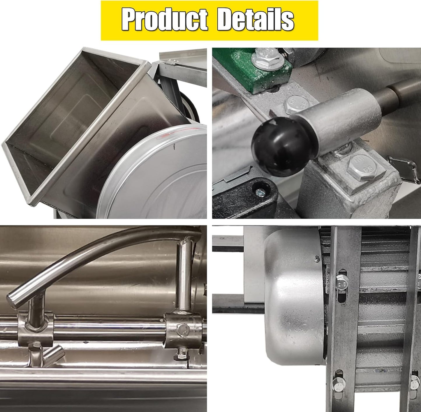 Commercial Dough Mixer, 15KG Stand Spiral Food Flour Mixer Dough Kneading Machine with 15.5 x 12 x 14inch Bowl Size and 90 Degree Tilt for Schools, Restaurant, 110V ﻿