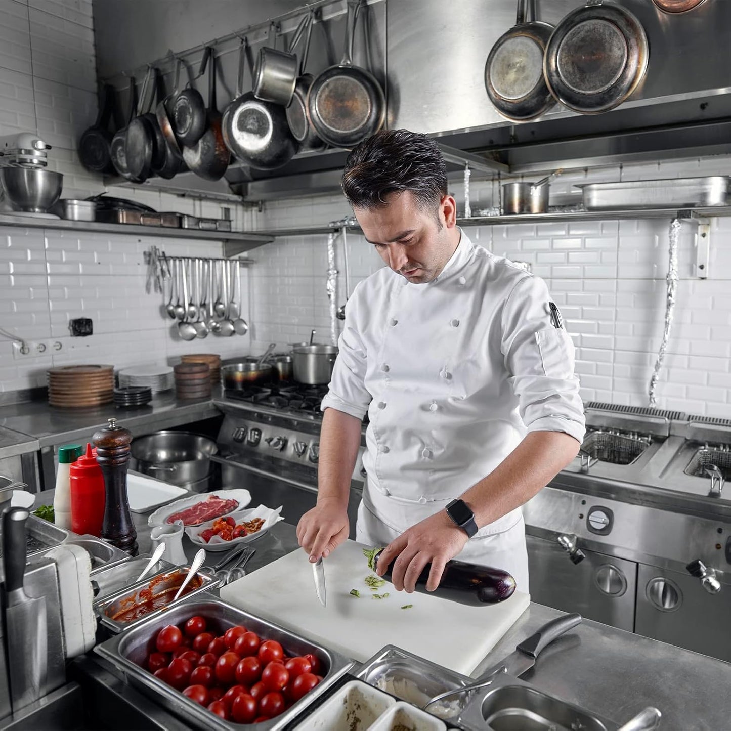 Profeeshaw NSF Stainless Steel Shelf 18” x 72”, 500 lb Commercial Shelves Wall Mounted Metal Shelving with Backsplash and 2 Brackets for Restaurant, Bar, Utility Room, Kitchen and Garage