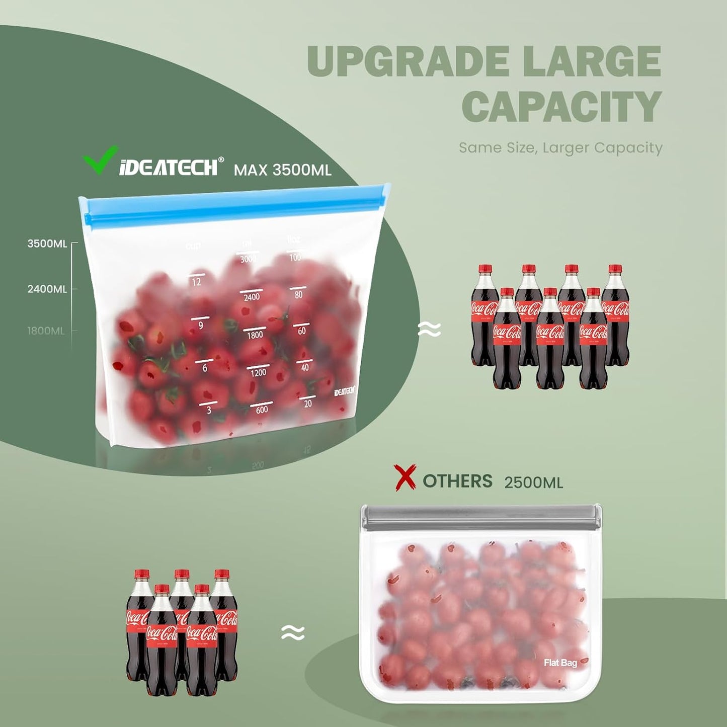 Dishwasher Safe Reusable Storage Bags Stand Up - BPA Free Reusable Sandwich Bags - Leakproof Gallon Freezer Bags, Silicone Food Storage Bags - Multicolor 4 Gallon + 6 Sandwich + 4 Snack Bags