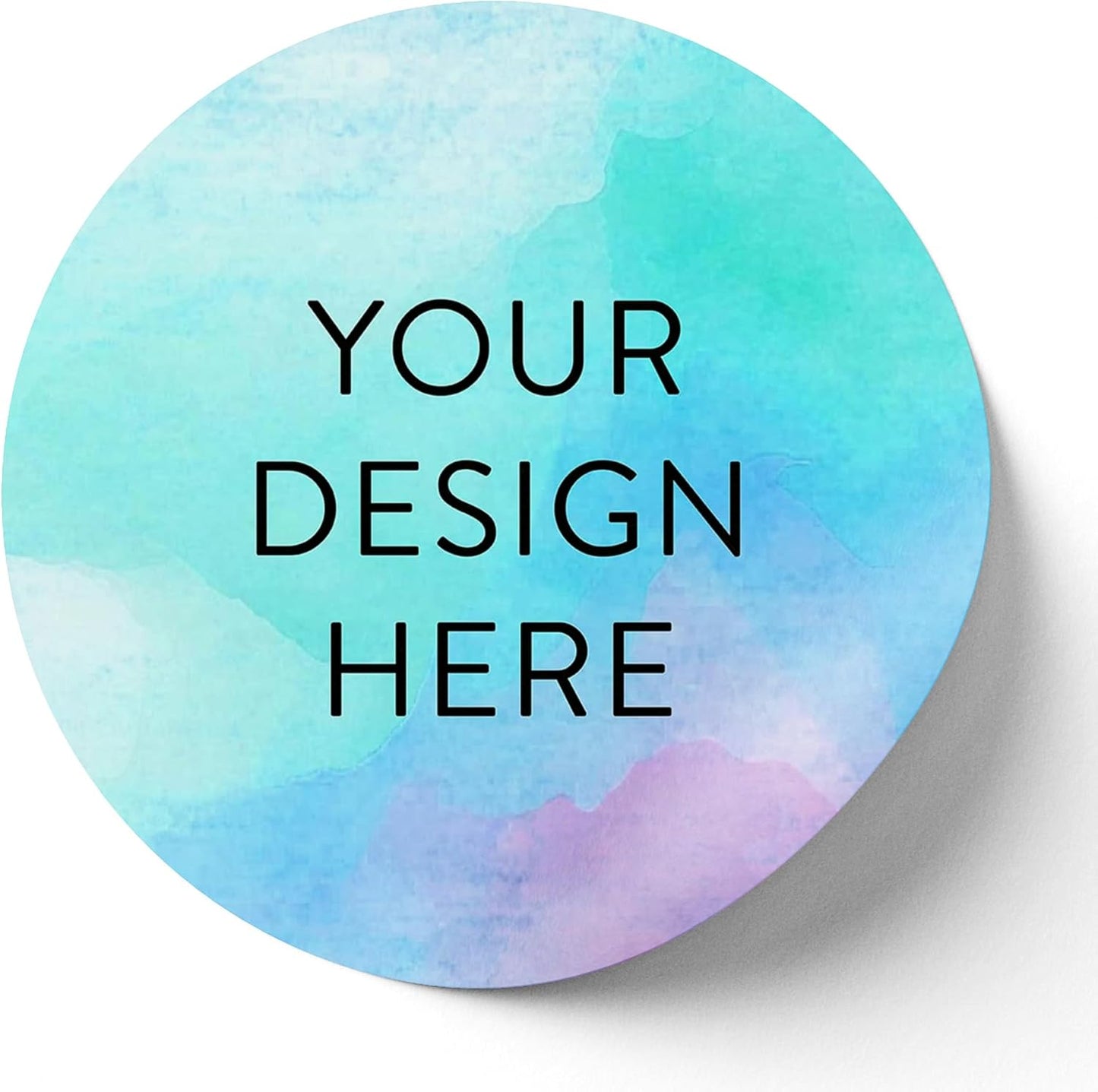 100 Custom Vinyl Stickers - Upload Your own Image, Text, Design, Logo - Personalized Logo Labels for Handmade, Packaging, Bottle, Jars, Candle, Brand Stickers (Sky Blue, 5x5)