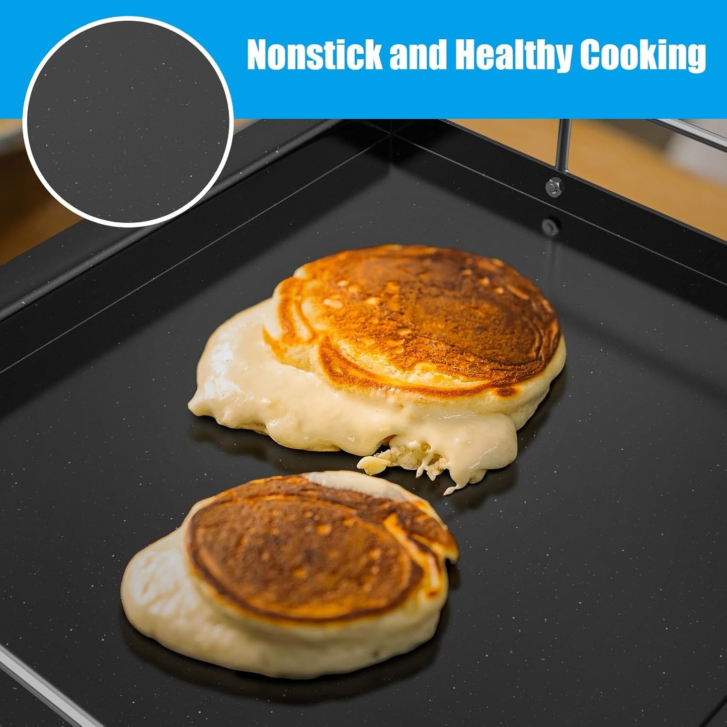 Griddle Inserts Replacement Parts for Charbroil Performance TRU-Infrared 450 3-Burner 463370719 463371719 463371116, Flat Top Griddle Plate for Charbroil Performance 4 Burner Grill Parts