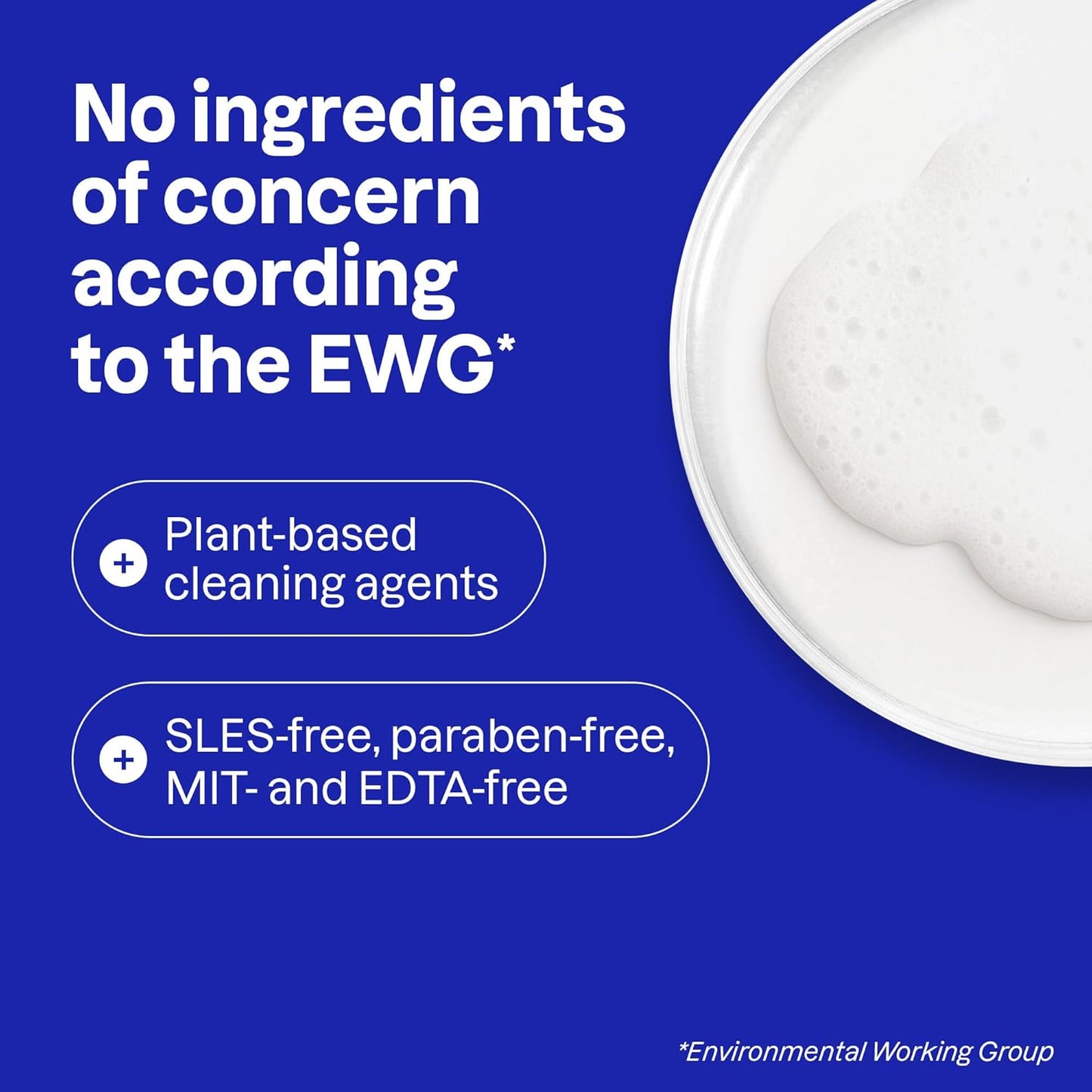 ATTITUDE Dish Soap Refill, EWG Verified, Plant-Based & Vegan Dishwashing Liquid, Naturally Derived, Green Apple & Basil Scent, 135.3 Fl Oz