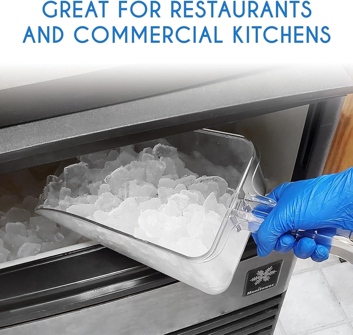 Darware Commercial Ice Scoop with Metal Holder, 7-Cup Capacity (58 Fluid Oz.)