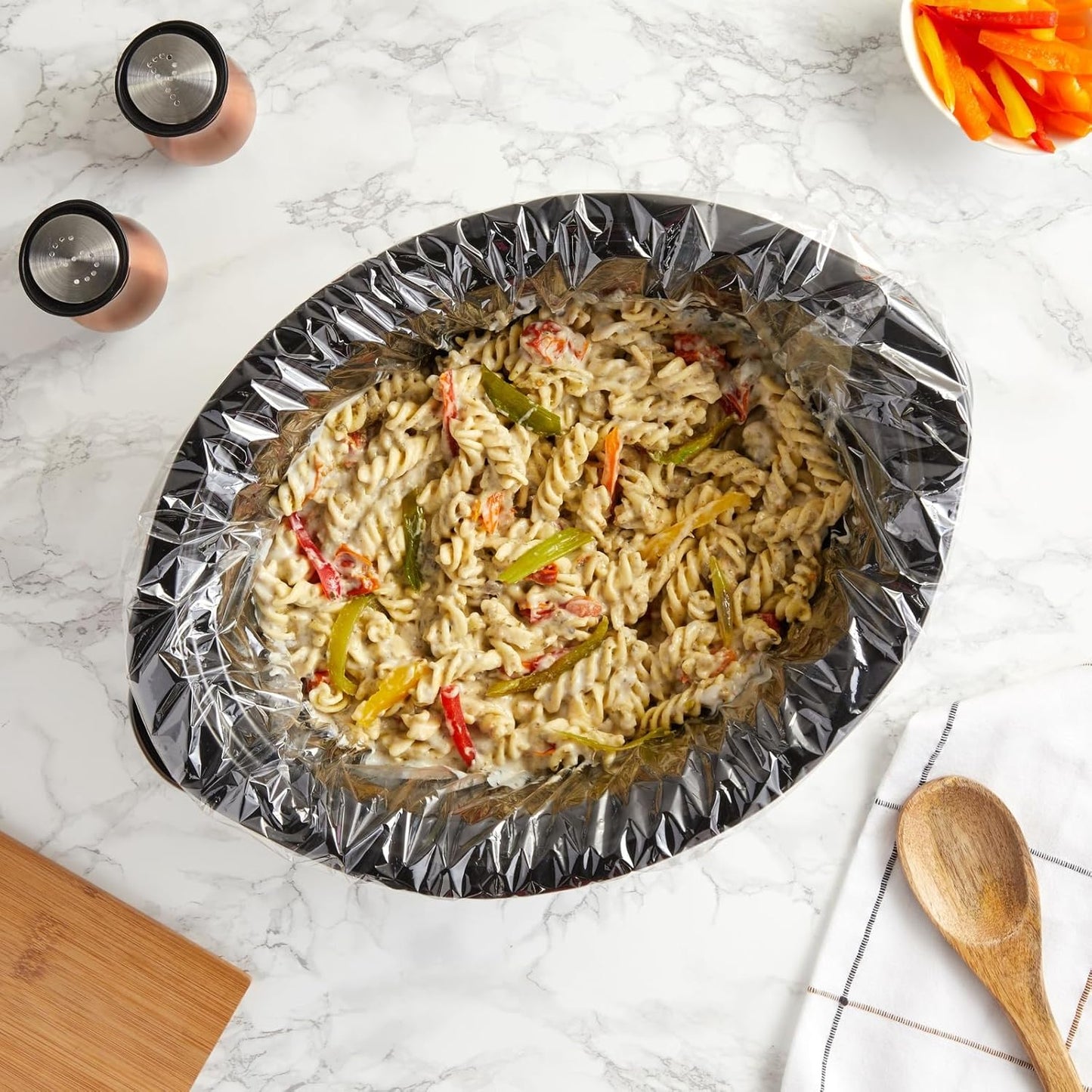 Okuna Outpost Slow Cooker Liners, Clear Plastic Cooking Bags for Oval or Round Pot, 3-8 QT, Easy Clean Up, Regular Size, Disposable (13x21 In, 100 Pack)