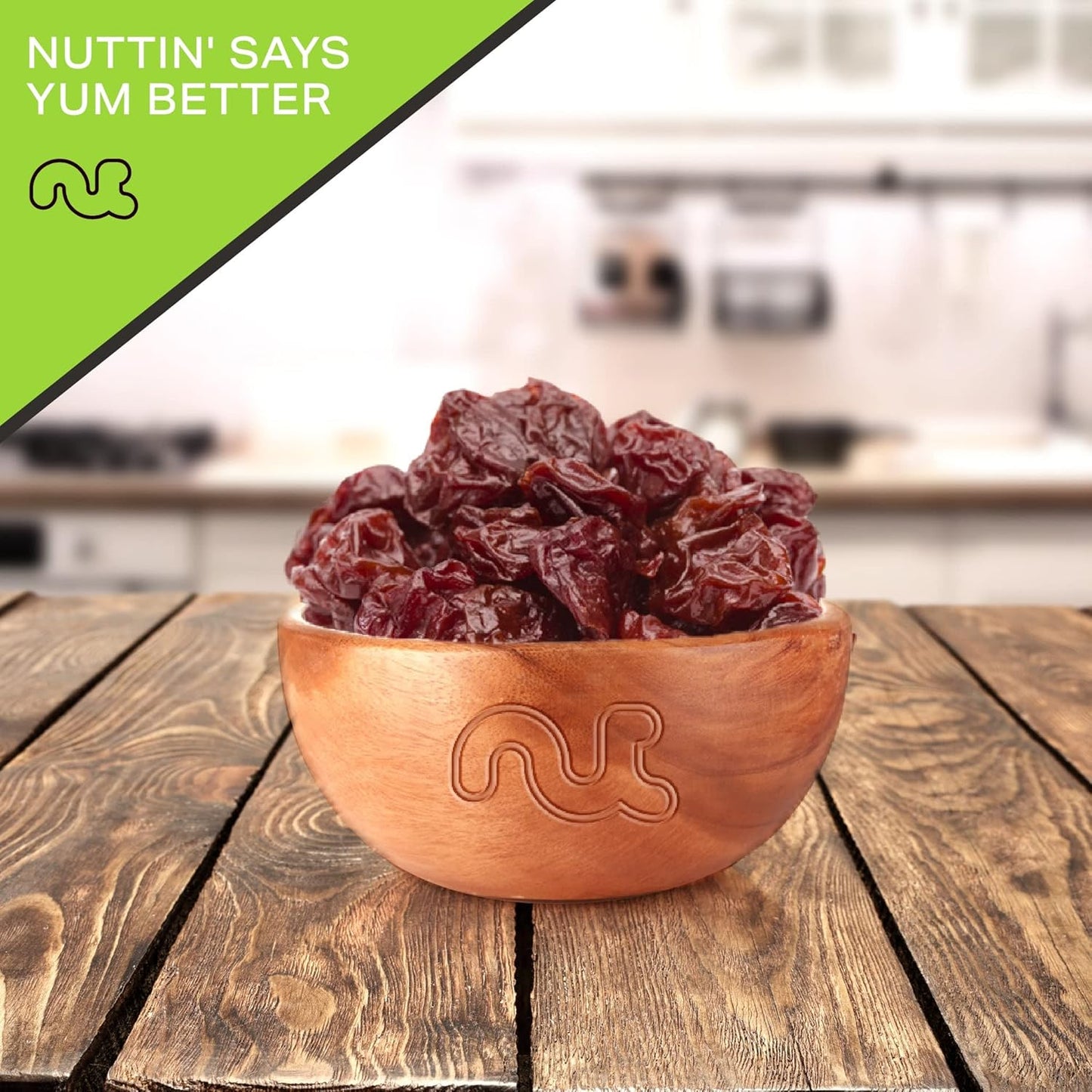 NUT CRAVINGS - Sun Dried Sour Tart Cherries, Lightly Sweetened (32oz, 2 LB) Bulk Dry Fruits Packed Fresh in Resealable Bag - Sweet Healthy Snack, Naturally Grown, Vegan, Kosher