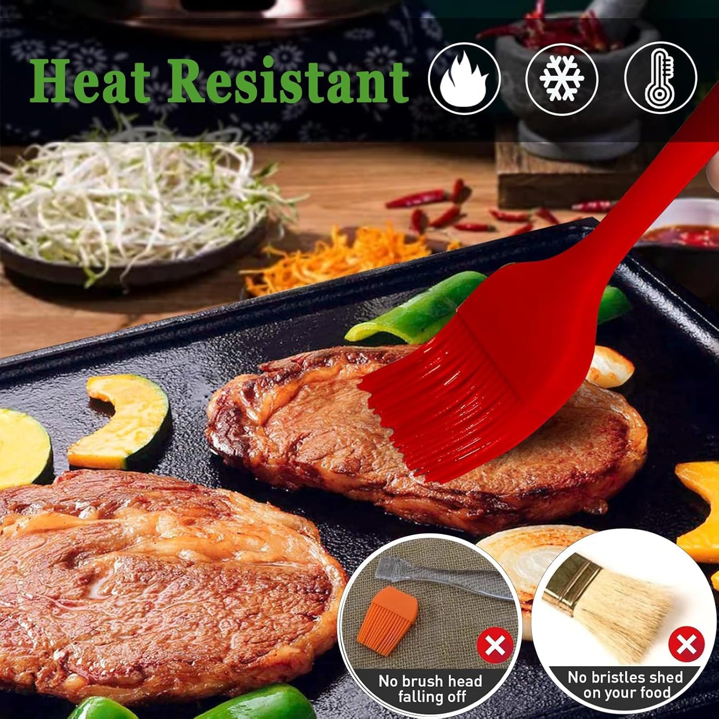 8-Piece Griddle Breakfast Kit for Blackstone - Complete Set of Griddle Accessories,Pancake Batter Dispenser, Bacon Press,Egg Rings and Basting Brush Included